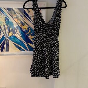 Urban Outfitters Black and White Floral Mini Dress